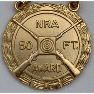 NRA National Rifle Association Sharpshooter 50FT Award w/ Eight Bars READ
